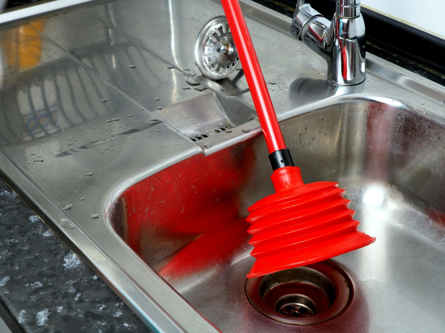 Kitchen drain cleaning