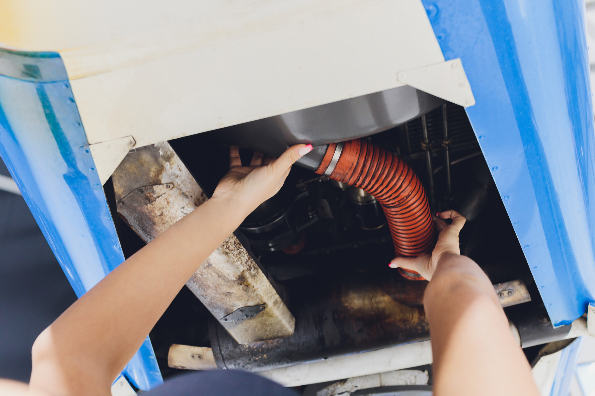 Air conditioner drain cleaning