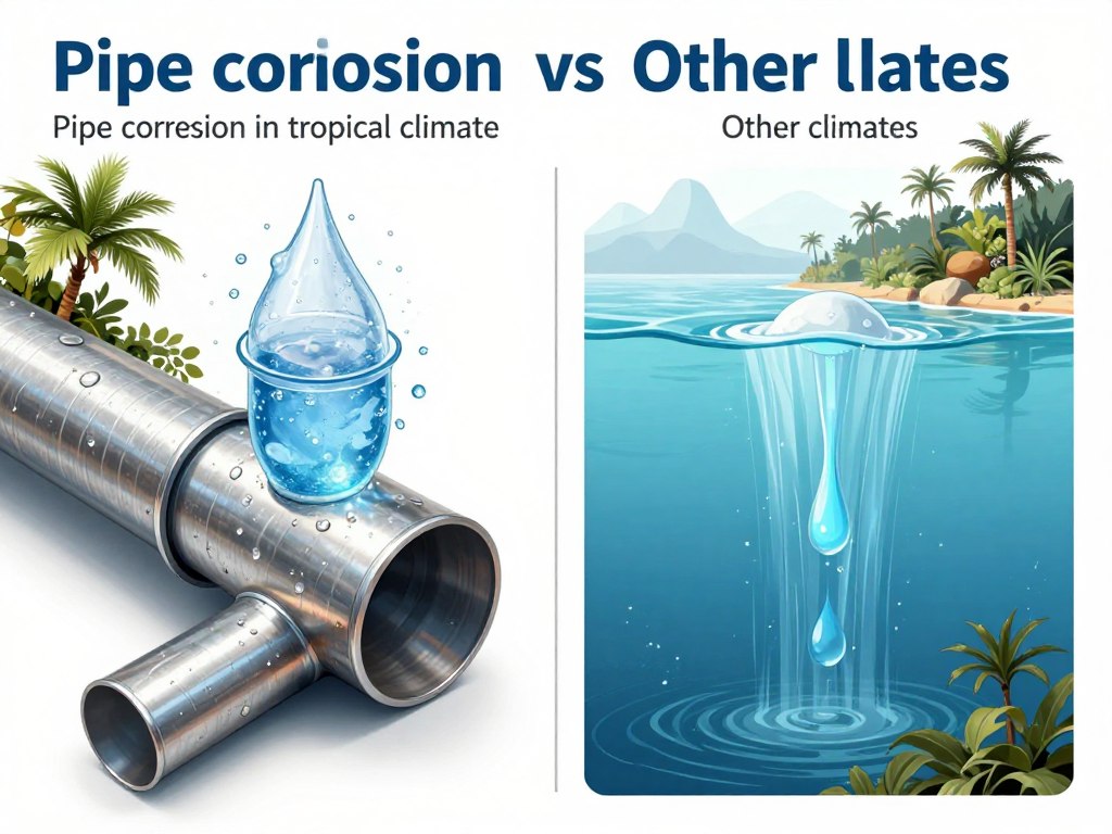 Climate effects on plumbing systems in tropical Coral Gables environment
