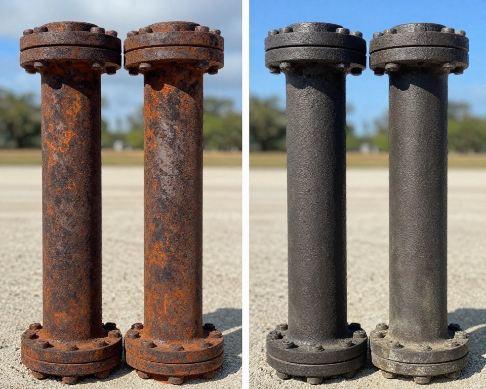Comparison of drain pipe corrosion in humid vs dry climates
