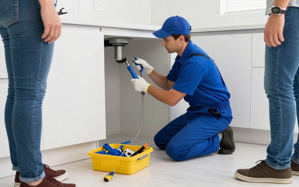 Professional drain cleaning technician providing same day service in Coral Gables